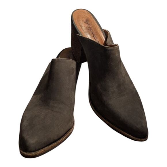 Jeffrey Campbell Favela 2 Mule Block Heel Pointed Toe Gray Size 8.5 Western Boho - Picture 1 of 11